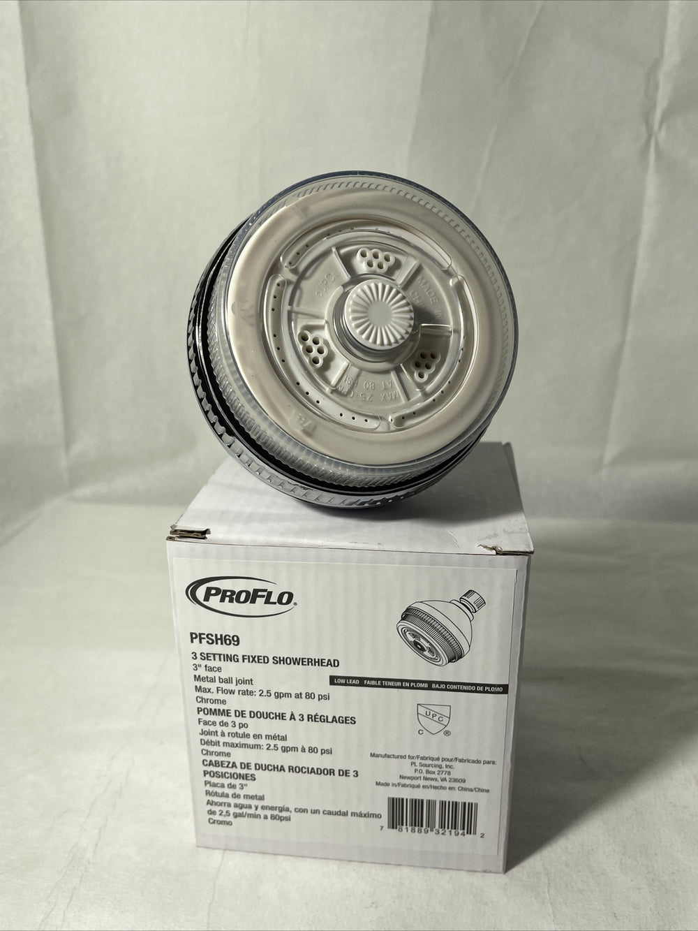 ProFlo 3 Setting Fixed Showerhead PFSH69