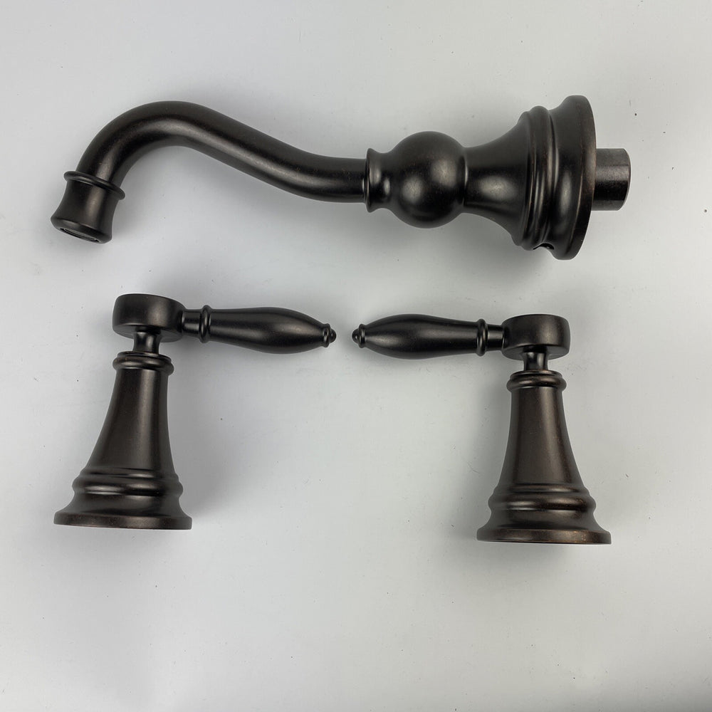 Moen Weymouth TS42106ORB Oil Rubbed Bronze Wall Mount Bathroom Faucet