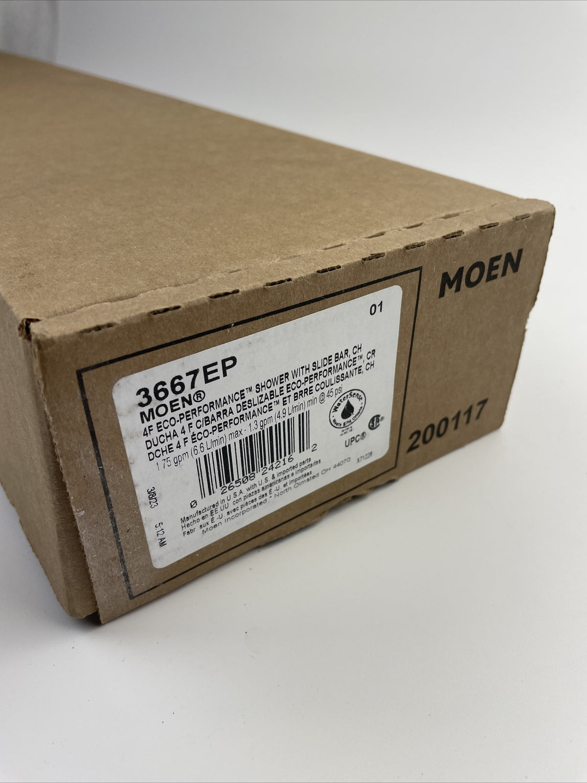Moen 3667EP Single Function Handheld Shower with Hose & Slide Bar Chrome Finish
