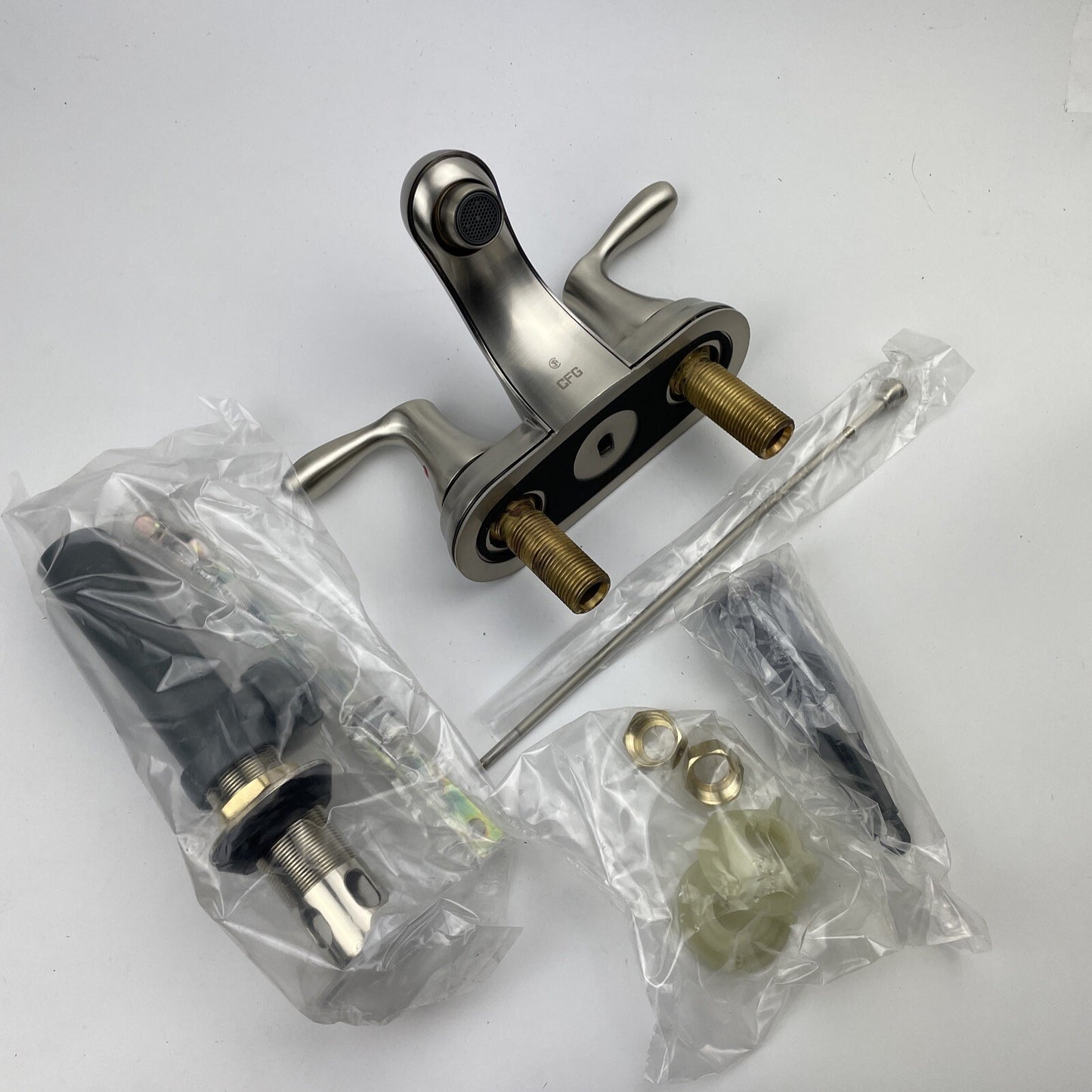 Moen Cornerstone 40225BN Brushed Nickel 2-Handle 4" Centerset Bathroom Faucet