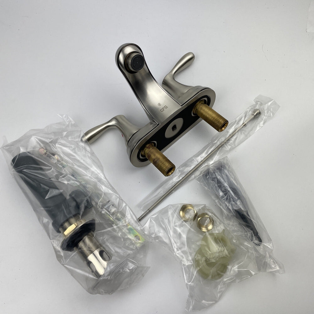 Moen Cornerstone 40225BN Brushed Nickel 2-Handle 4" Centerset Bathroom Faucet