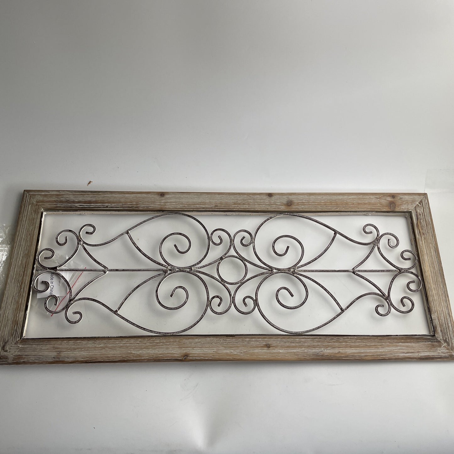 Lavish Home 80-WALLPN-1 Wall Décor, (L) 12.5” x (W) .44” x (H) 30.75”, Brown/Whi