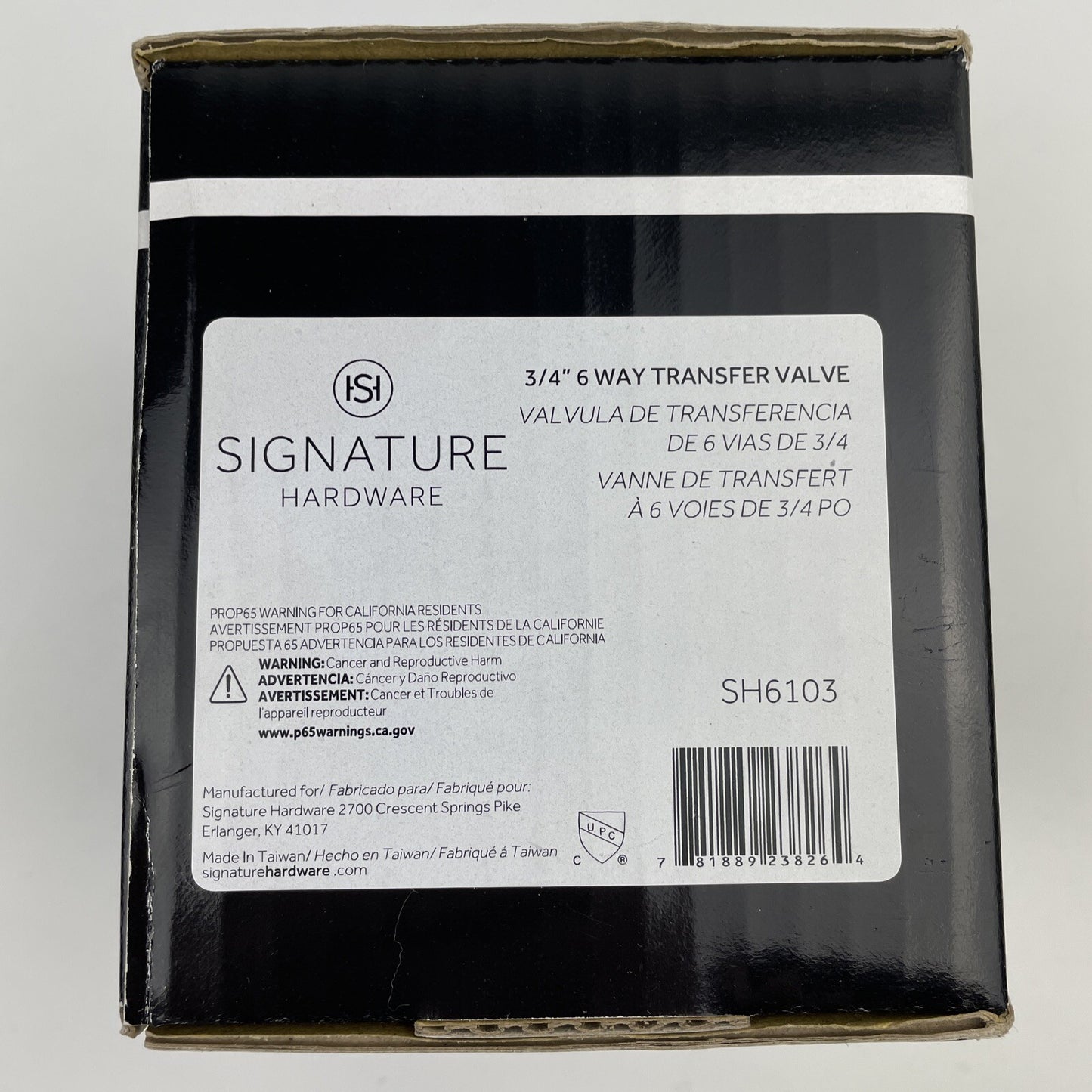Signature Hardware SH6103 3/4" 6 Way Transfer Valve
