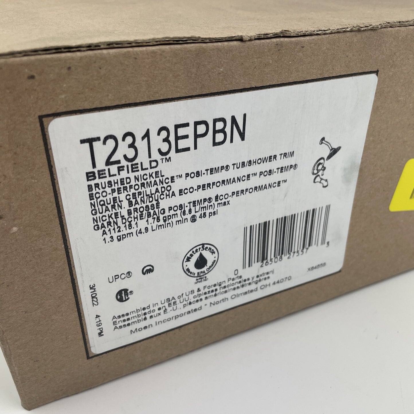 Moen T2313EPBN Belfield Tub and Shower Trim Brushed Nickel