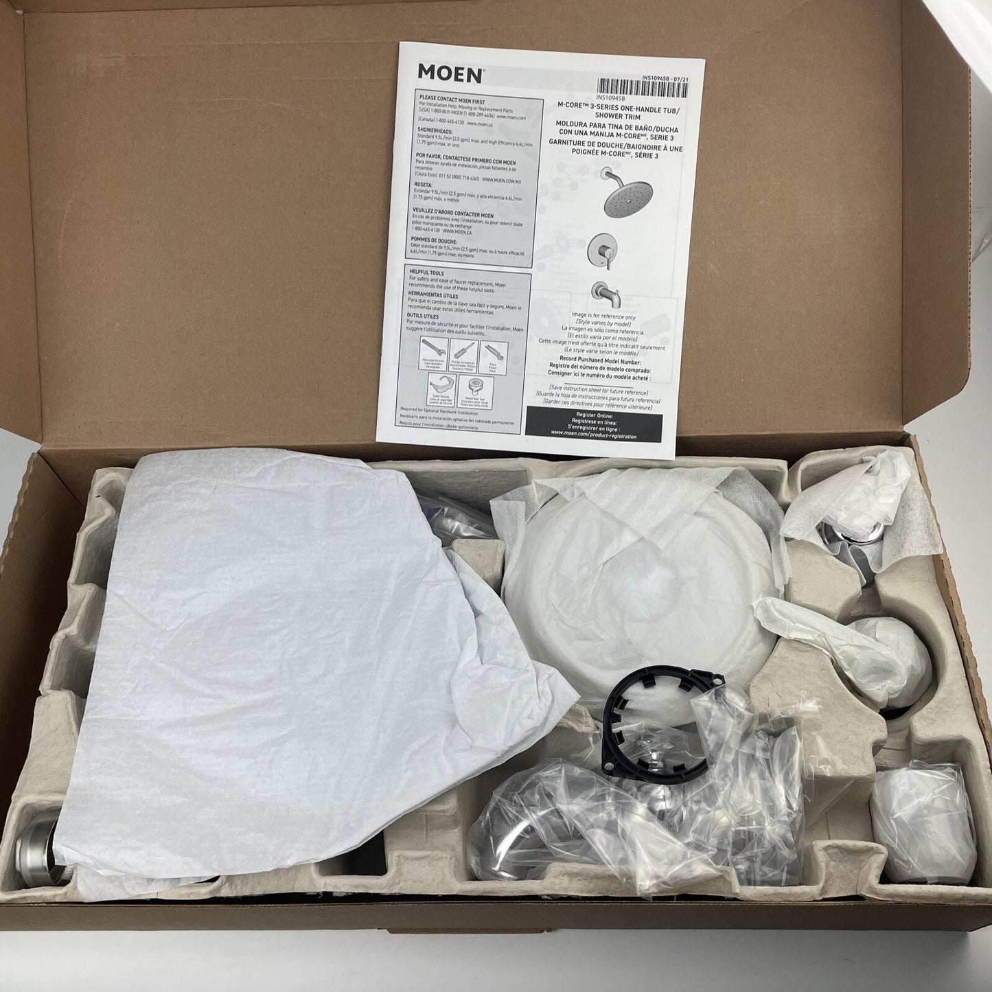 Moen UTS33103 Weymouth Eco-Performance M-Core Tub & Shower Trim Kit - Chrome