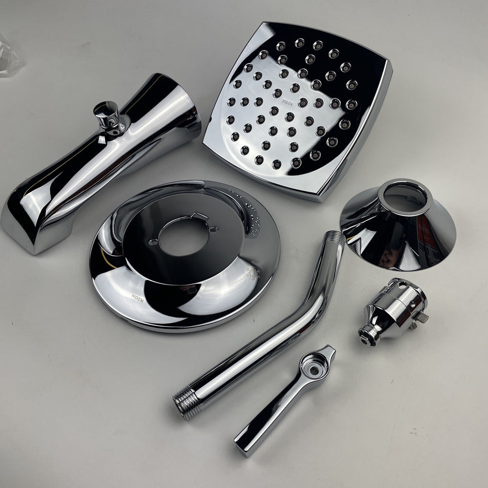 Moen TS2913 Flara Single Handle Pressure Balance Tub and Shower Trim Kit Chrome