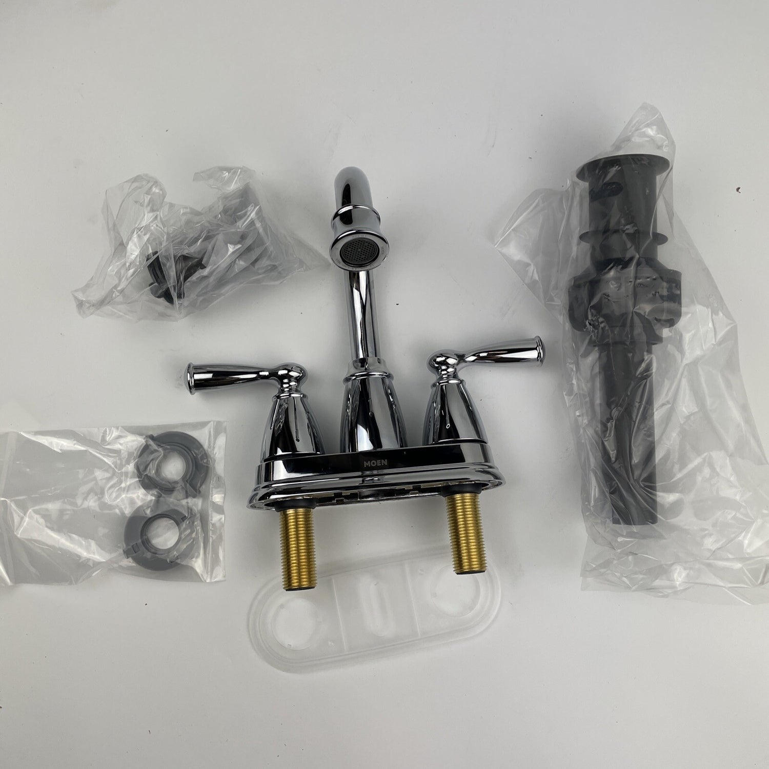 Moen 84943 Banbury 4" Centerset 2-Handle Bathroom Sink Faucet - Chrome