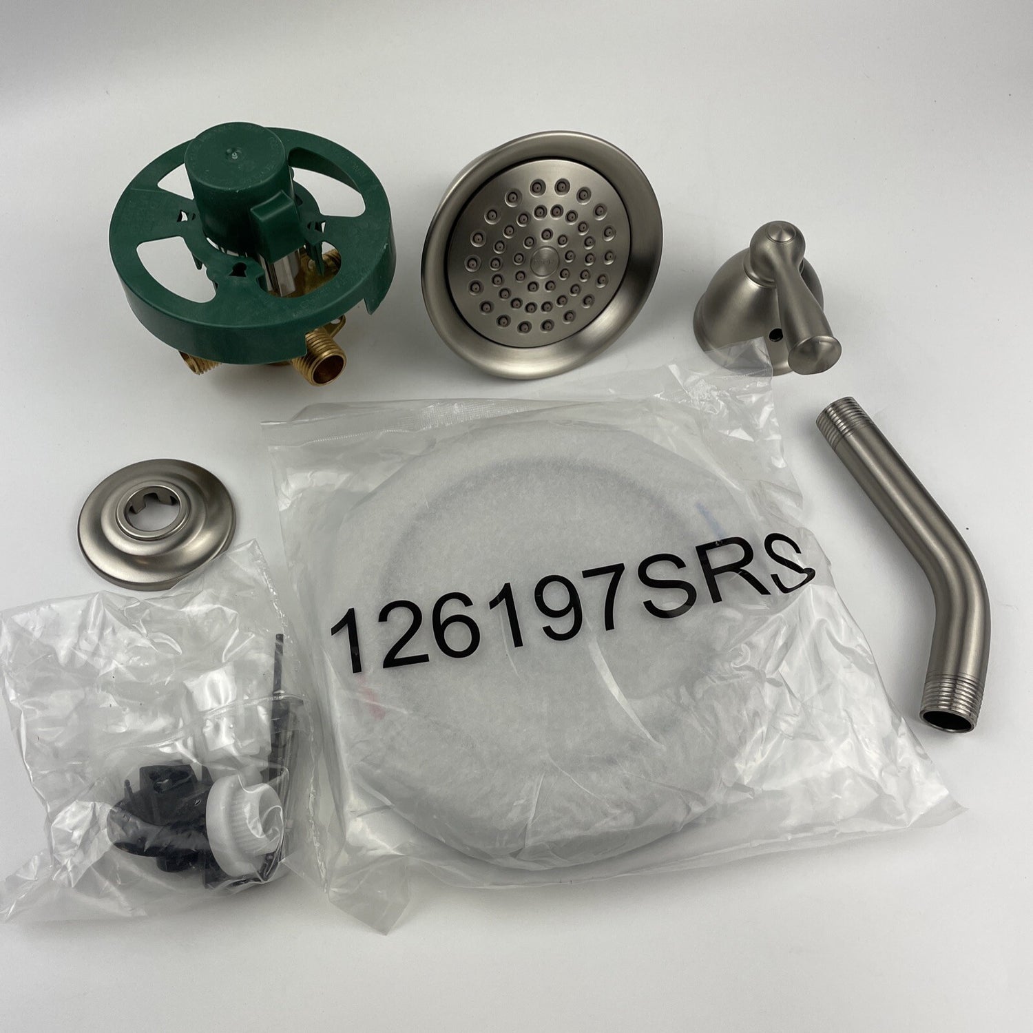 Moen 82912SRN Banbury Single Handle Shower Faucet with Valve - Brushed Nickel