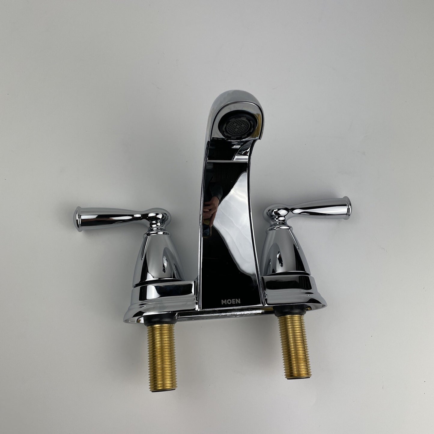 Moen 84942 Banbury Two-Handle Centerset Bathroom Sink Faucet - Chrome