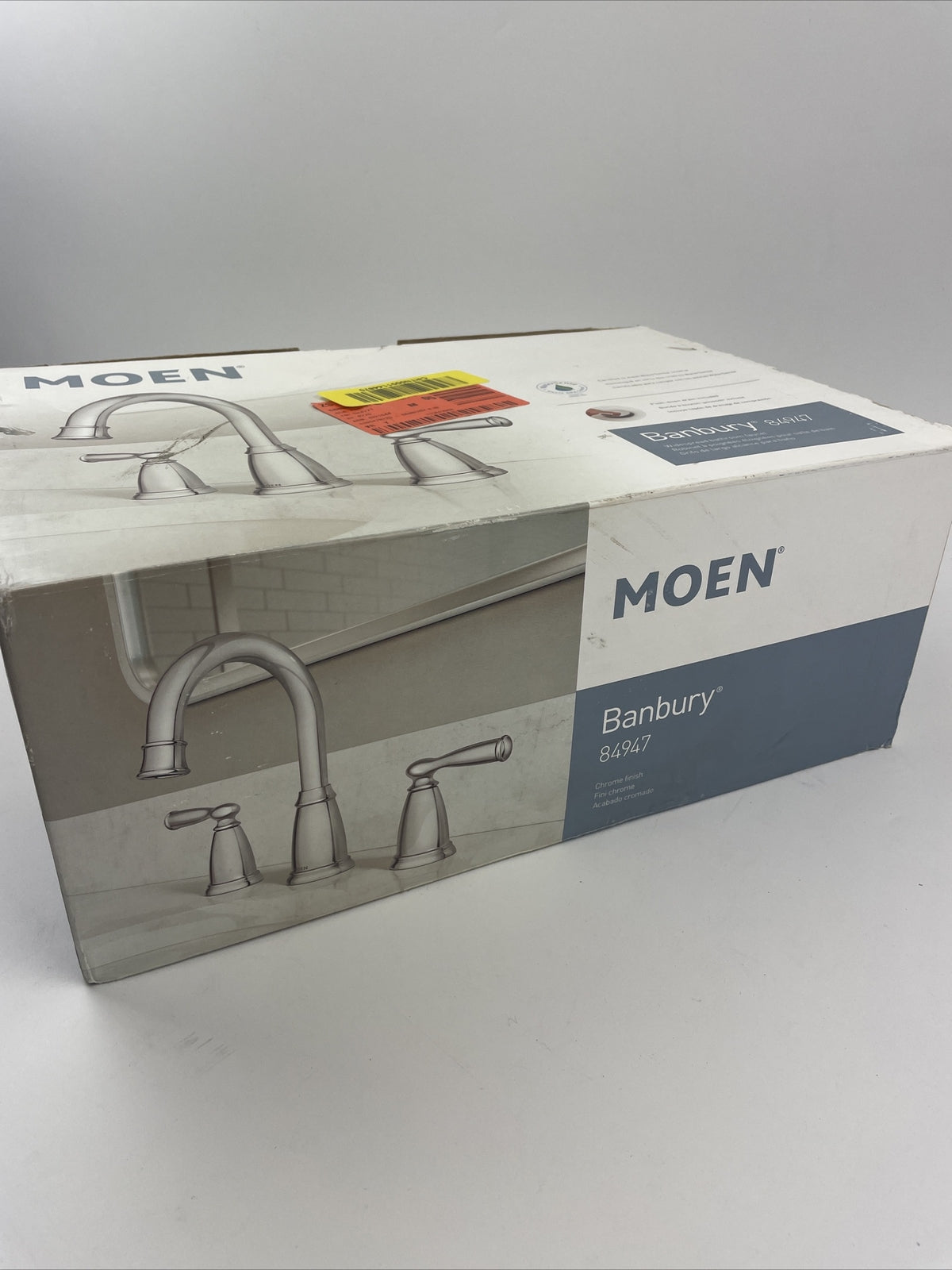 Moen 84947 Banbury Widespread Double Handle High-Arc Bathroom Faucet - Chrome