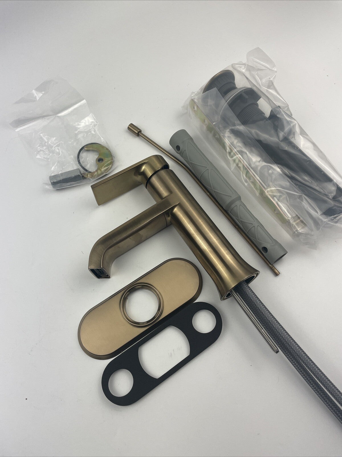 Moen WS84760BZG Genta Single Hole Single-Handle Bathroom Faucet - Bronzed Gold