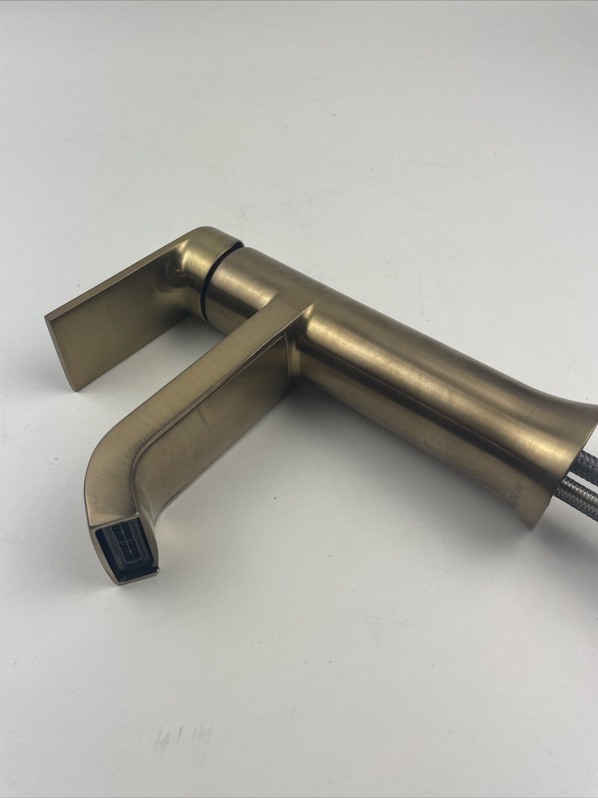Moen WS84760BZG Genta Single Hole Single-Handle Bathroom Faucet - Bronzed Gold