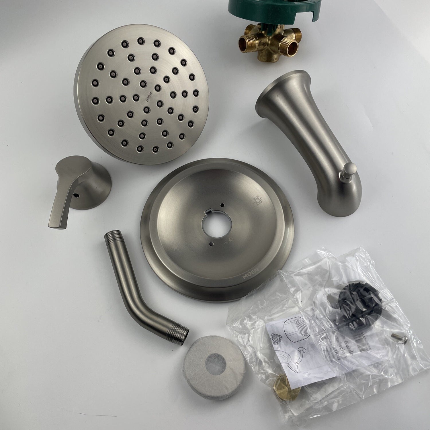 (READ)Moen 82466SRN Korek One-Handle Tub and Shower Faucet - Brushed Nickel
