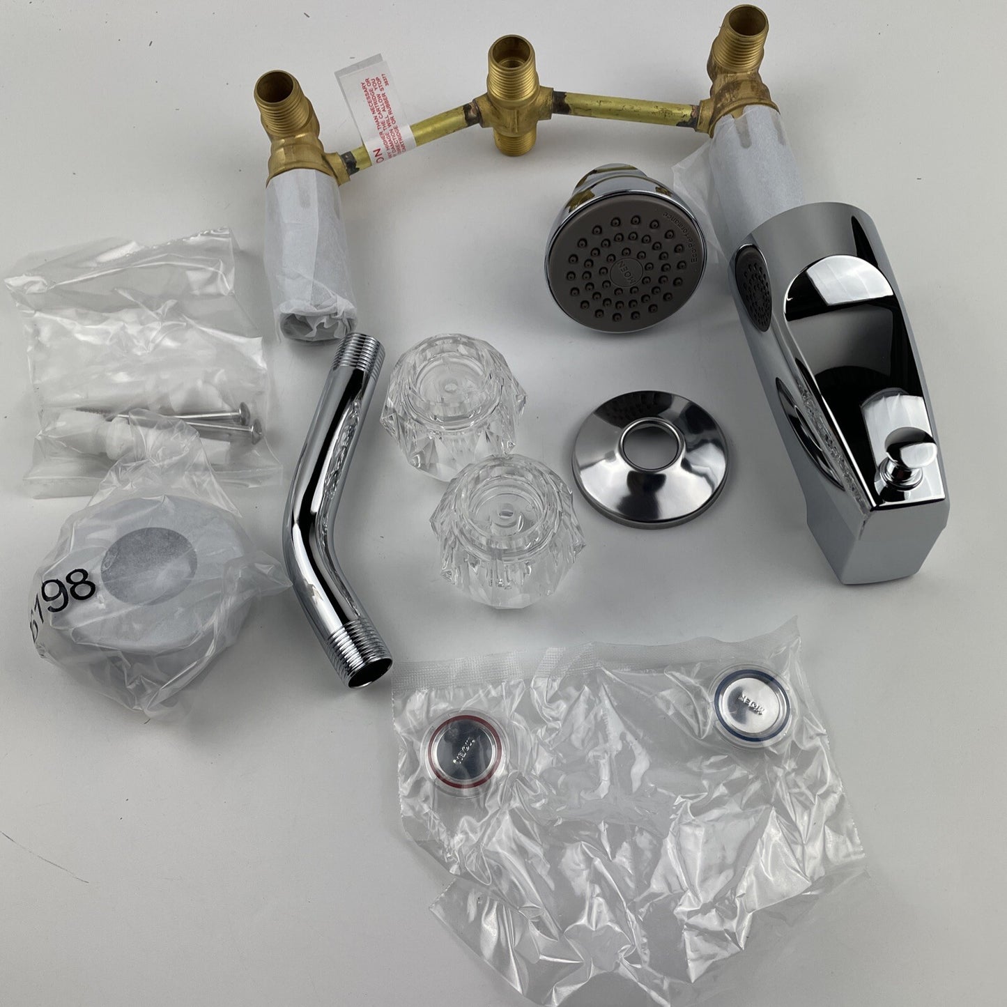 New Moen 2919EP Chateau Tub/ Shower Trim & Valve Package - Chrome