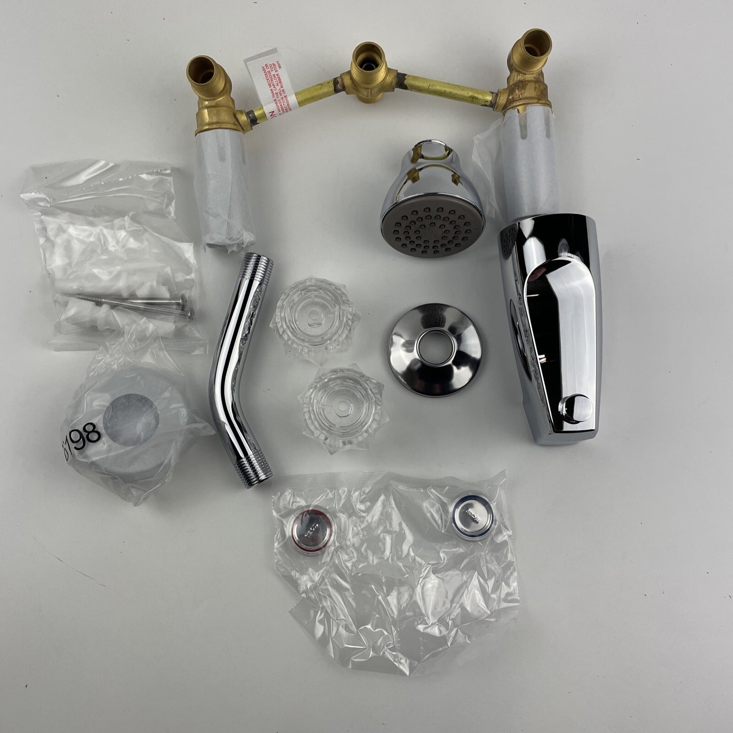 New Moen 2919EP Chateau Tub/ Shower Trim & Valve Package - Chrome