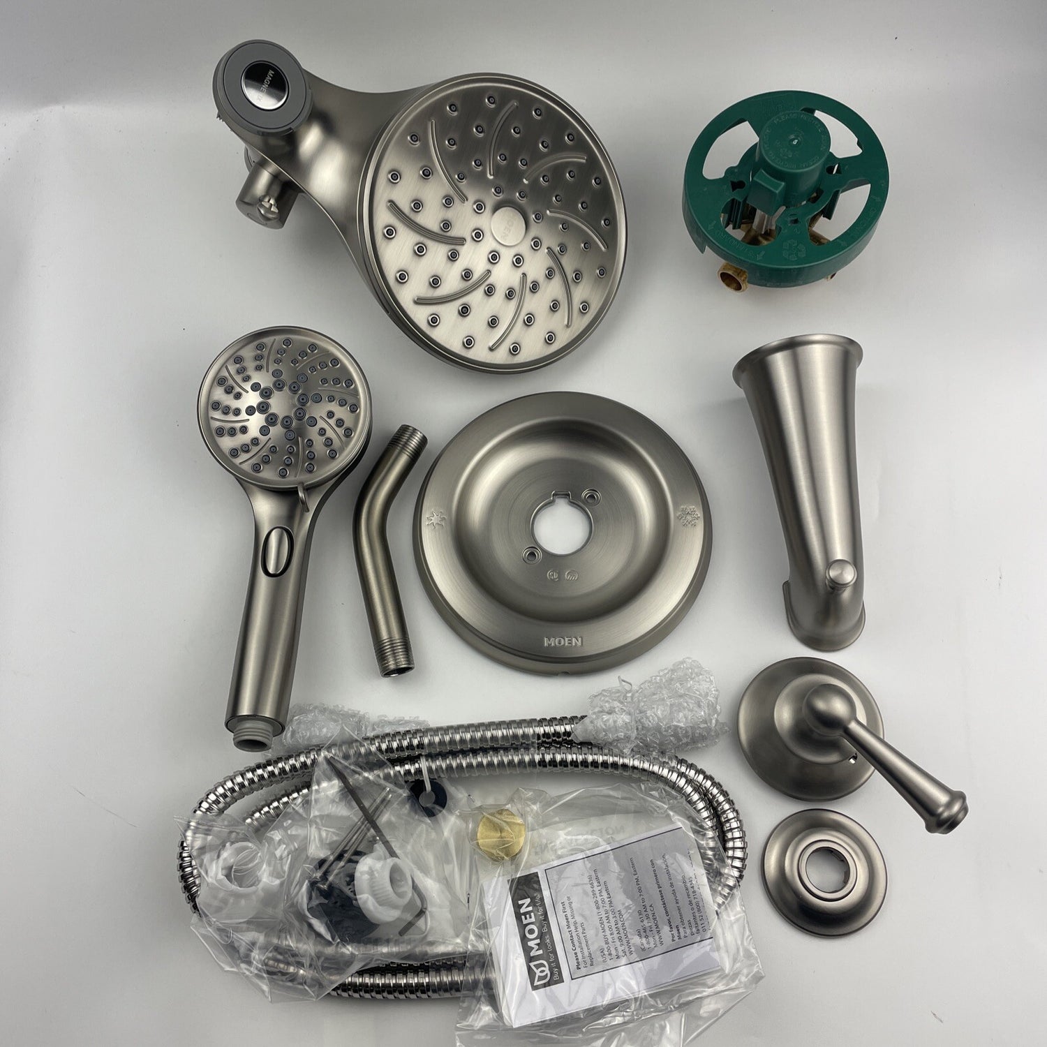 Moen 82611SRN Brecklyn Shower Faucet with Magnetix Rainshower - Brushed Nickel