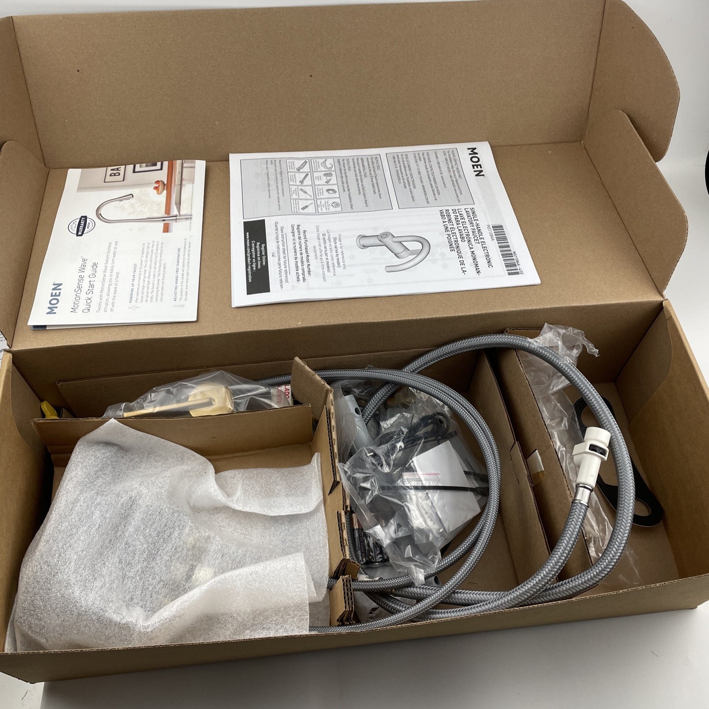 Moen 6221EWBG Cia Single Handle Single Hole Bathroom Sink Faucet - Brushed Gold
