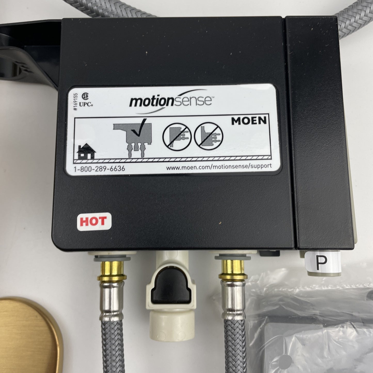 Moen 6221EWBG Cia Single Handle Single Hole Bathroom Sink Faucet - Brushed Gold