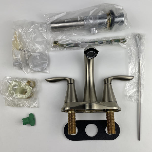 Moen 6410BN Eva 2-Handle Centerset Bathroom Faucet - Brushed Nickel