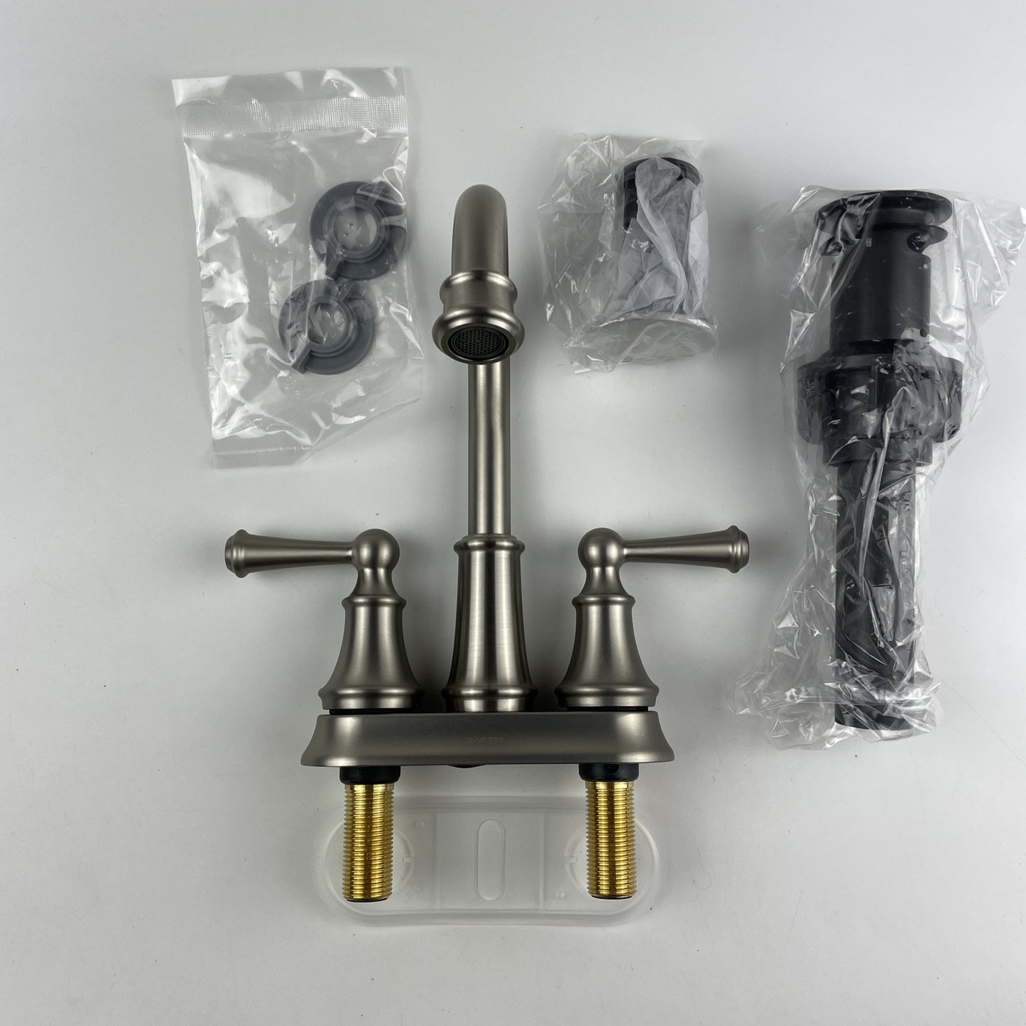 Moen 84162SRN Brecklyn Two-Handle High Arc Bathroom Faucet - Brushed Nickel