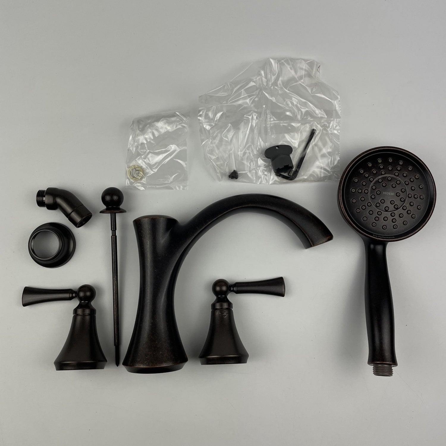 (READ) Moen T654ORB Wynford Deck Mounted Roman Tub Filler Trim Oil Rubbed Bronze
