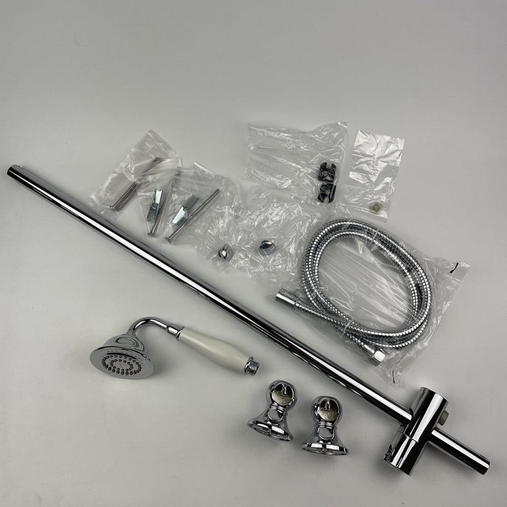 (READ)Moen S12107EP Weymouth Eco Performance Handheld Shower w/ Slide Bar Chrome