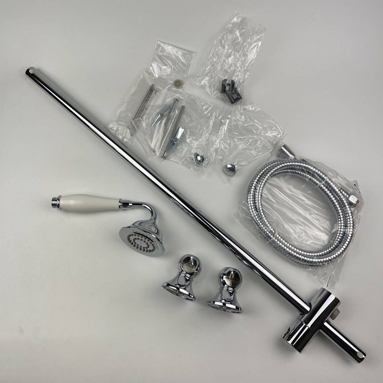 (READ)Moen S12107EP Weymouth Eco Performance Handheld Shower w/ Slide Bar Chrome