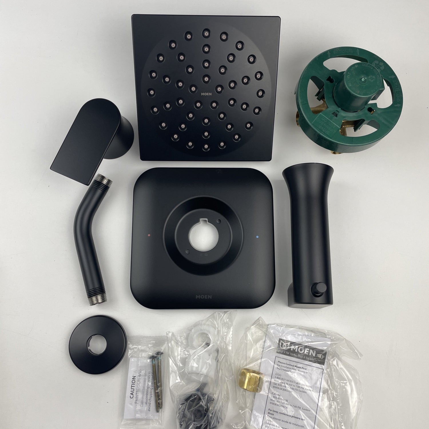 (READ)Moen 82760BL Genta Single-handle 1-Spray Tub and Shower Faucet Matte Black