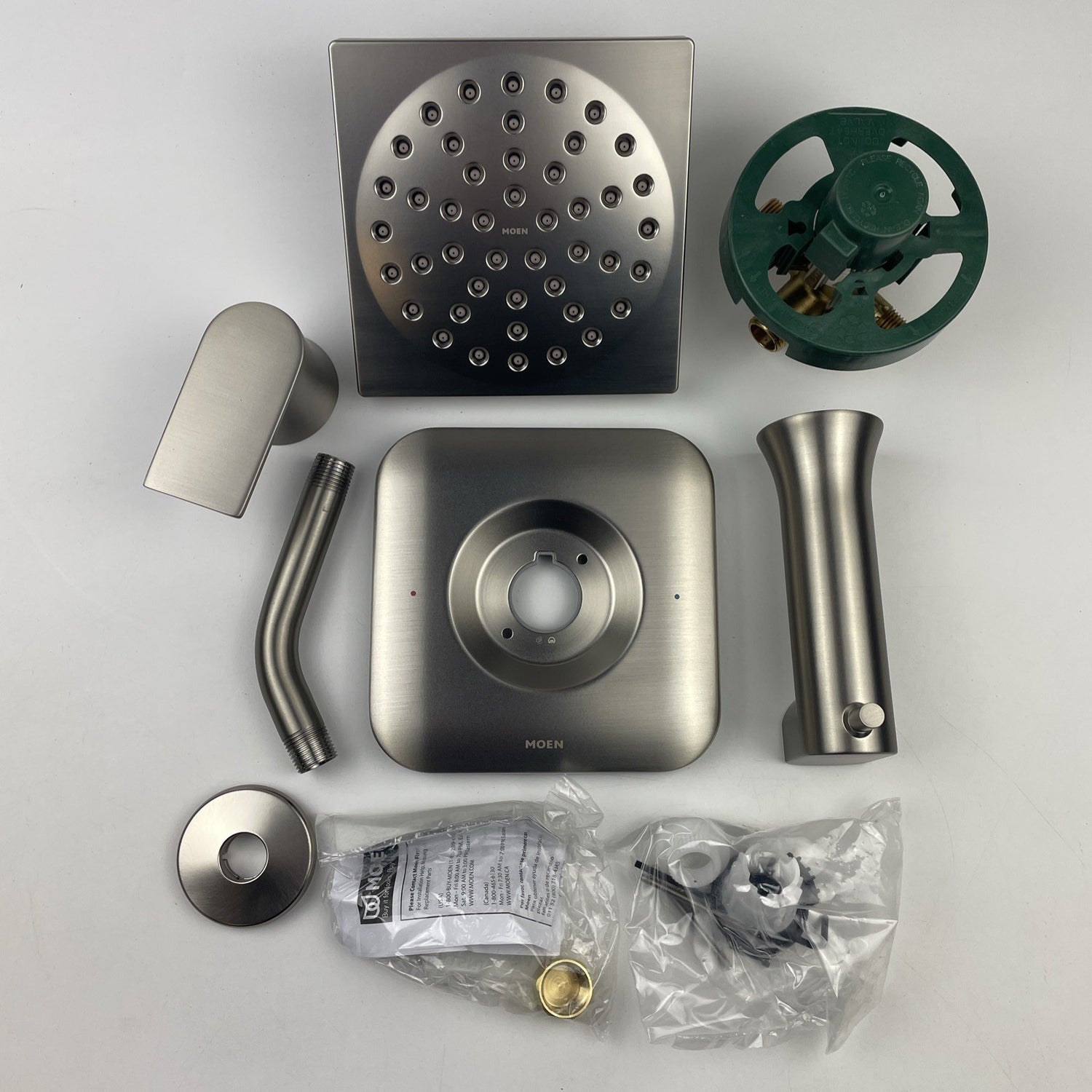 (READ) Moen 82760SRN Genta One-Handle Tub And Shower Spot Resist Brushed Nickel