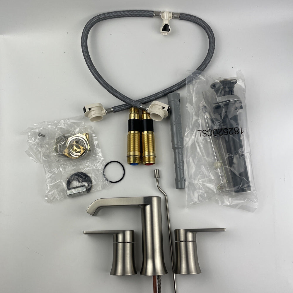 Moen 84763SRN Genta Two Handle Bathroom Sink Faucet - Brushed Nickel