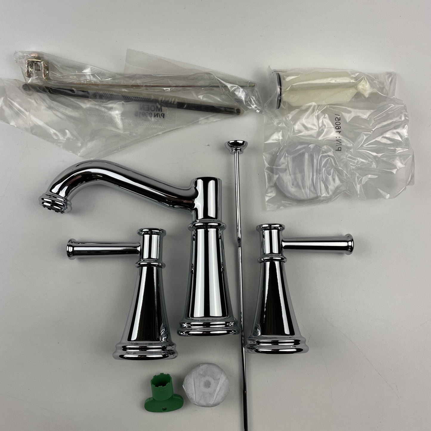 Moen T6405 Belfield Two-Handle Widespread Bathroom Faucet - Chrome