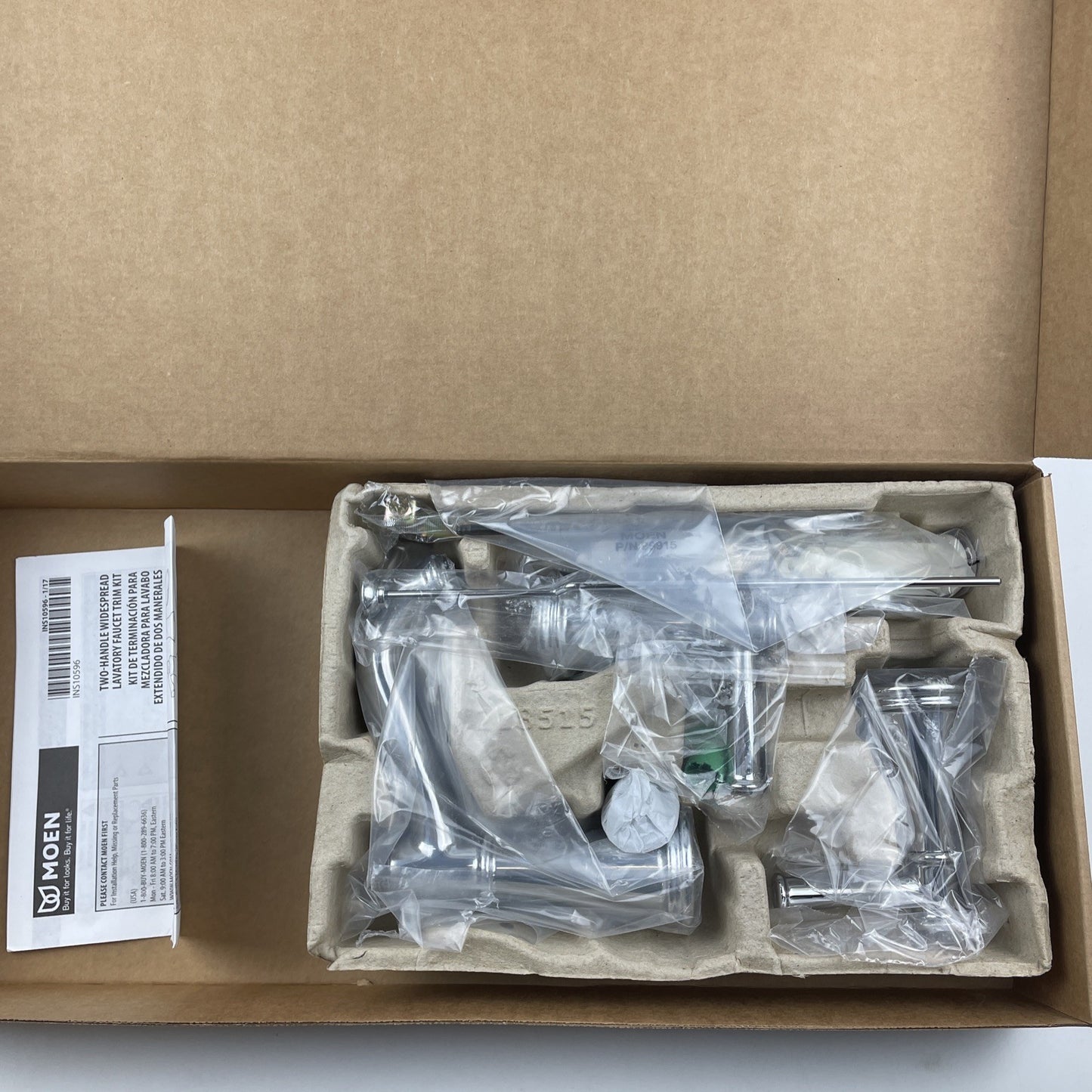 Moen T6405 Belfield Two-Handle Widespread Bathroom Faucet - Chrome