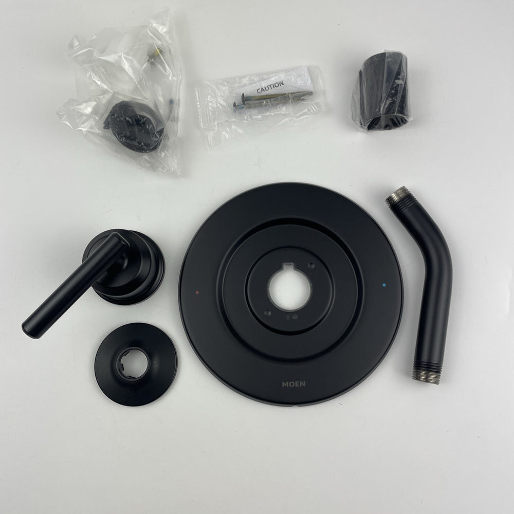 (READ) Moen T2902NHBL Gibson Shower Trim Package with M-PACT - Matte Black