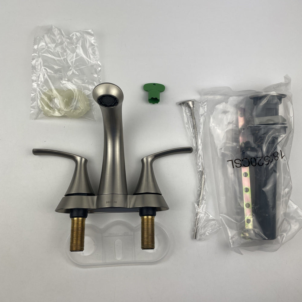 (READ) Moen WS84550SRN Darcy Centerset 2-Handle Bathroom Faucet - Brushed Nickel