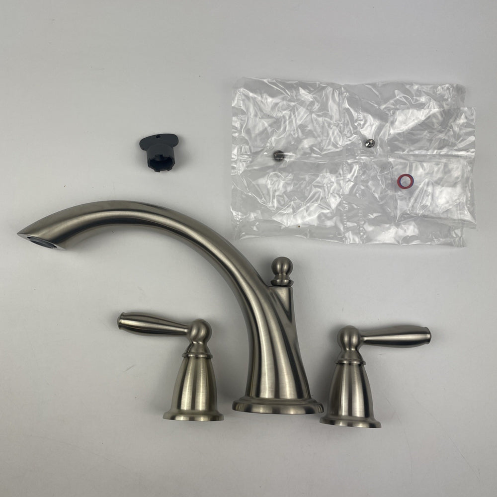 (READ) Moen T933BN Brantford 2-Handle Roman Tub Filler Trim Brushed Nickel