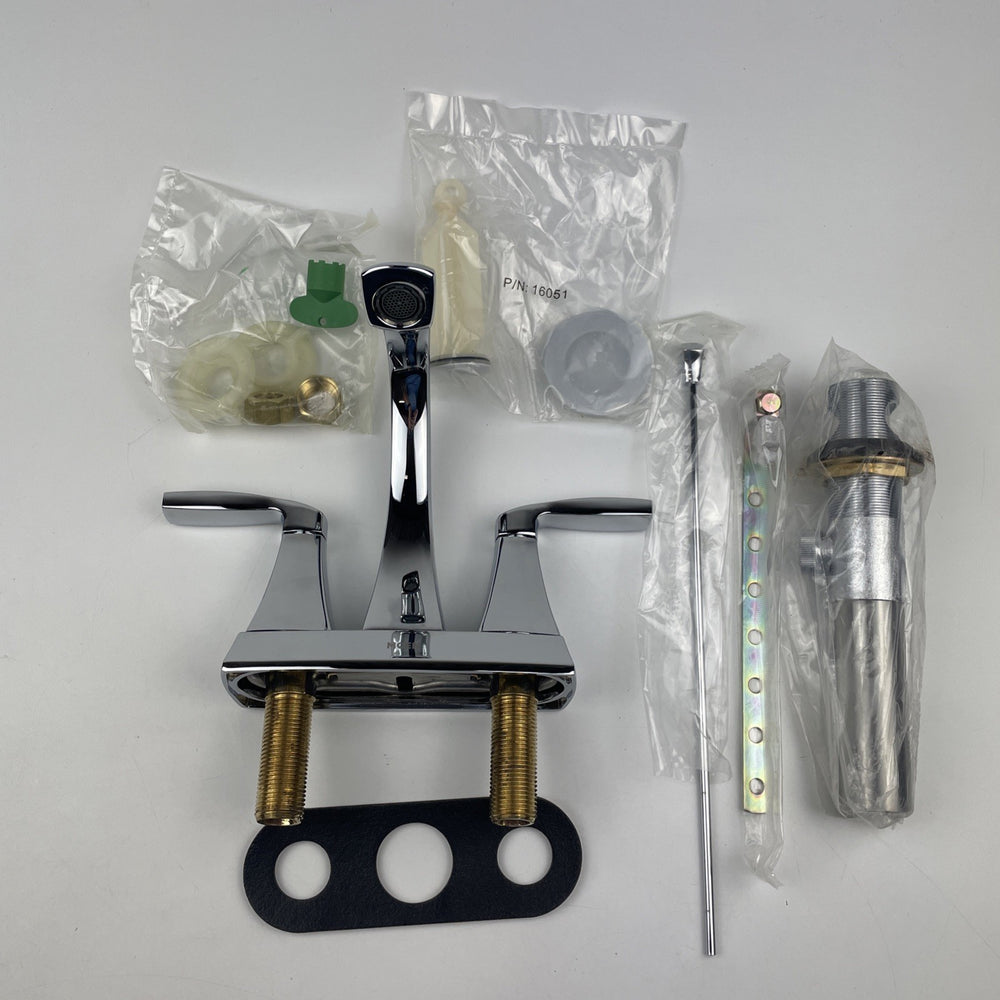 (READ) Moen 6901 Voss 2-Handle Centerset Bathroom Faucet - Chrome