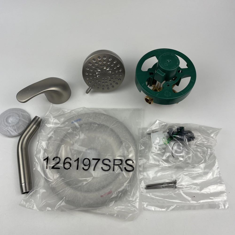 (READ) Moen 82604SRN Single Handle Tub And Shower Spot Resist Brushed Nickel