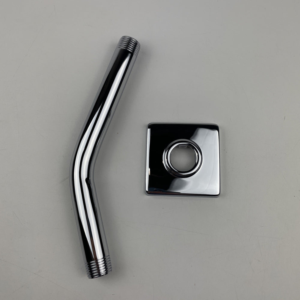 Moen S133 90 Degree 8" Wall Mounted Shower Arm with Flange - Chrome
