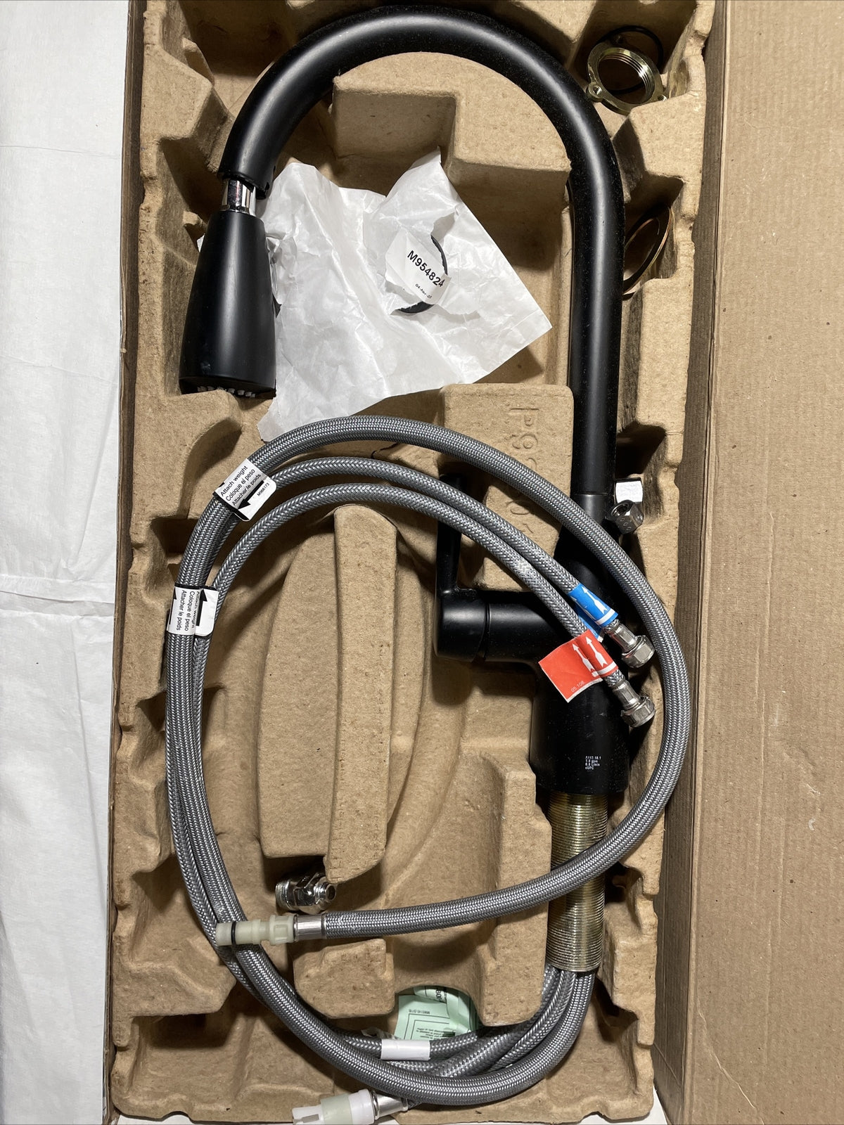 American Standard Fairbury 2S Kitchen Faucet Matte Black Pulldown 7418300.243