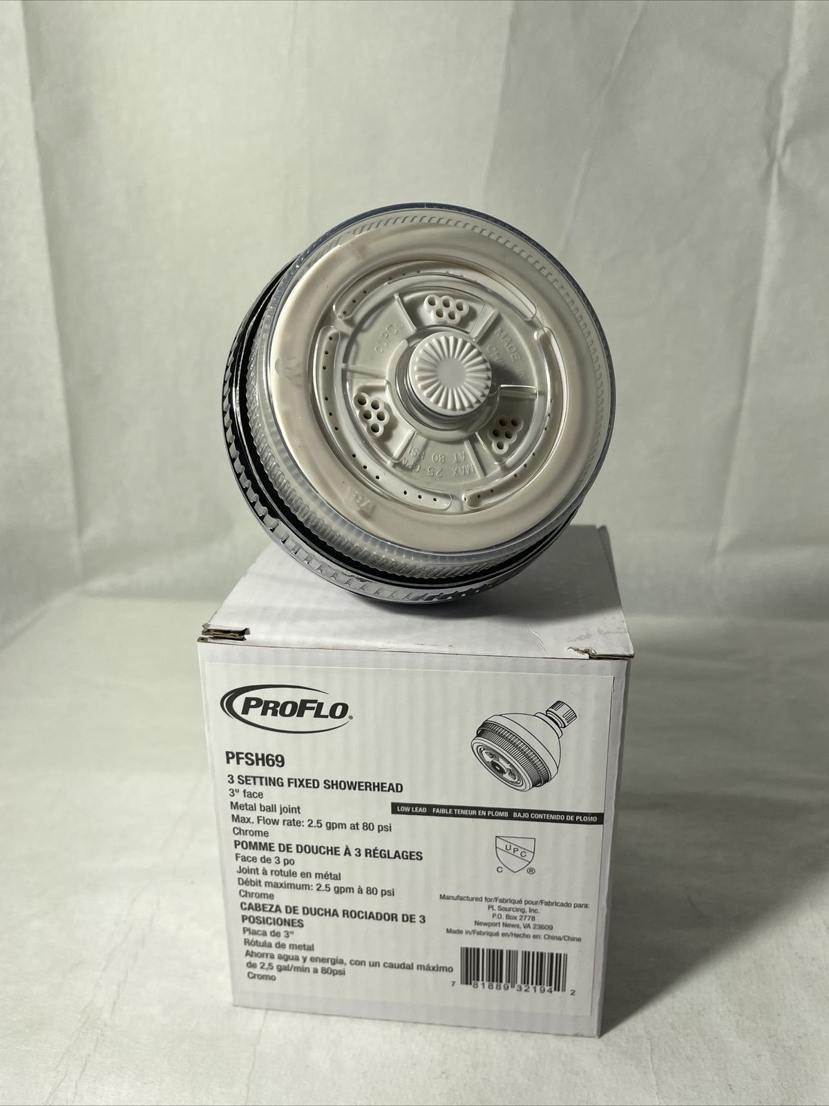 ProFlo 3 Setting Fixed Showerhead PFSH69