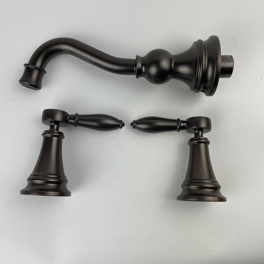 Moen Weymouth TS42106ORB Oil Rubbed Bronze Wall Mount Bathroom Faucet