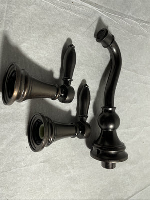 Moen Weymouth TS42106ORB Oil Rubbed Bronze Wall Mount Bathroom Faucet