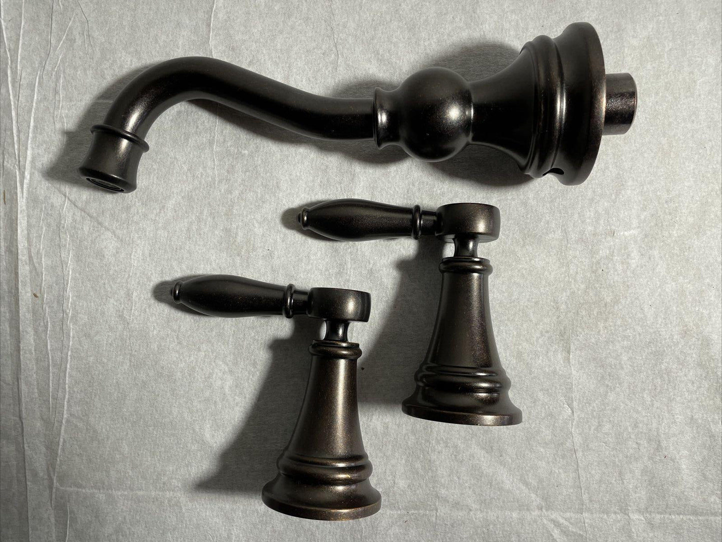 Moen Weymouth TS42106ORB Oil Rubbed Bronze Wall Mount Bathroom Faucet