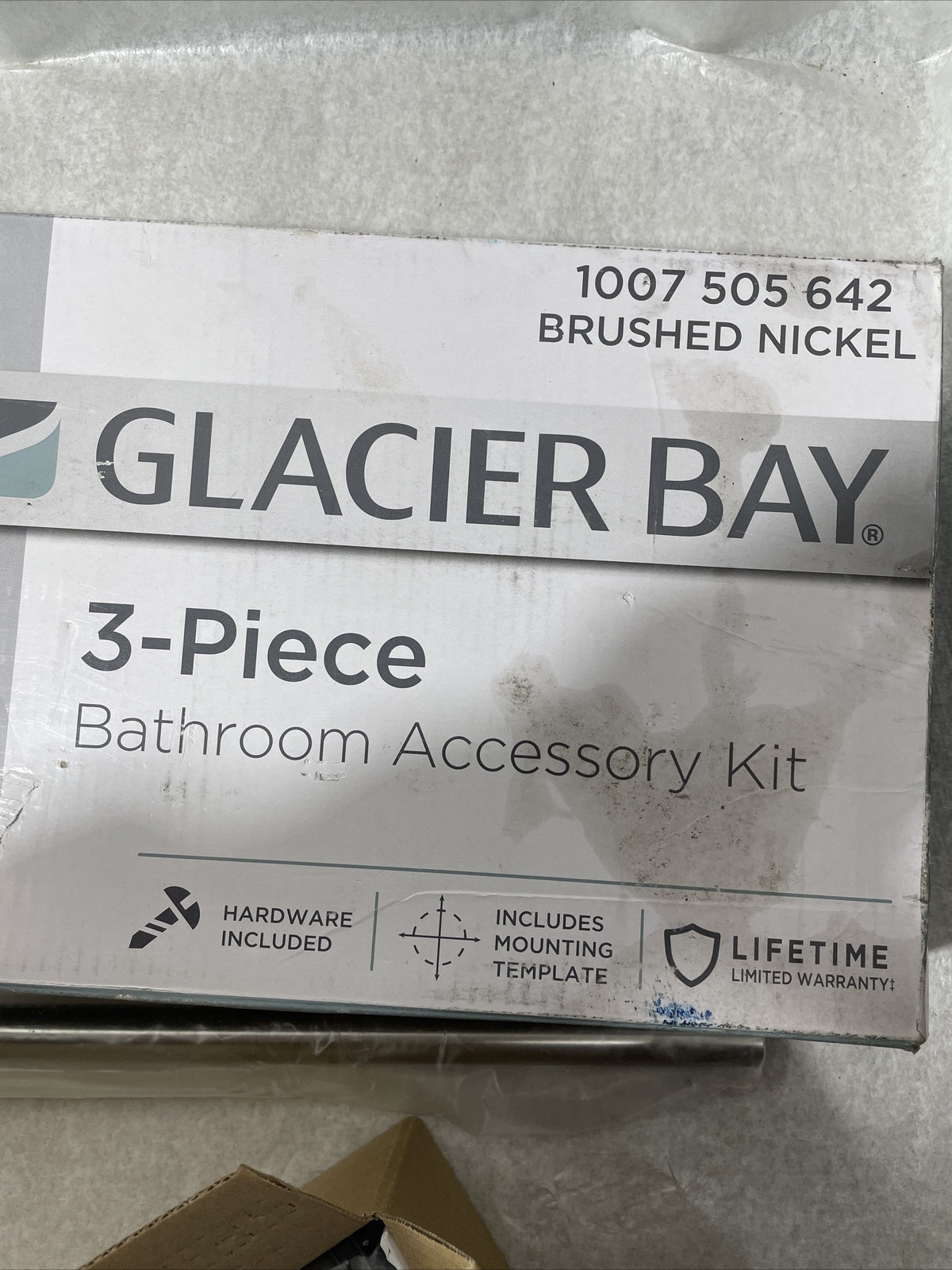 Glacier Bay BTH-033-282-BN Sadira Towel Bar/Towel Ring/Toilet Paper Holder