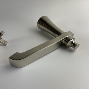 Moen TS927NL Flara Polished Nickel Two-Handle High Arc Roman Tub Faucet