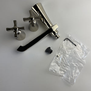 Moen TS927NL Flara Polished Nickel Two-Handle High Arc Roman Tub Faucet