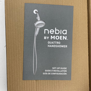 Moen N400H0BL Nebia Quattro Handheld Showerhead Magnetix Dock, Matte Black