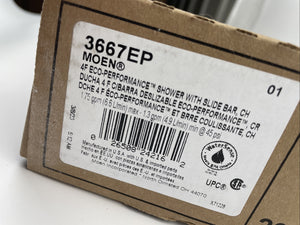 Moen 3667EP Single Function Handheld  Shower with Hose & Slide Bar Chrome Finish