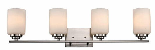 Mod Pod 4-Light Glass Drum Shaded Vanity Light Bar (WH8Q)