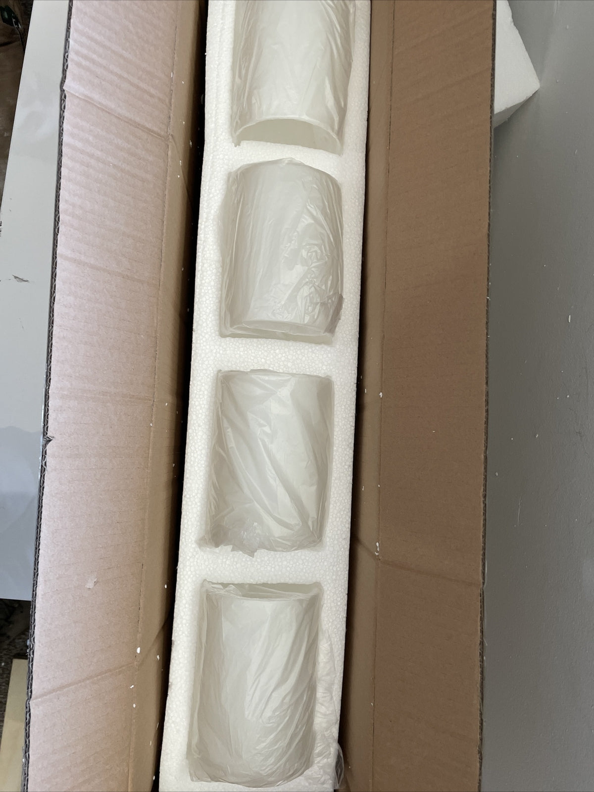 Mod Pod 4-Light Glass Drum Shaded Vanity Light Bar (WH8Q)